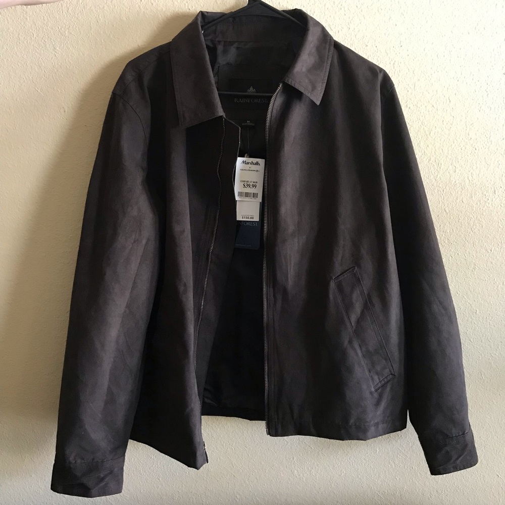 NWT Brown Suede Men’s Jacket